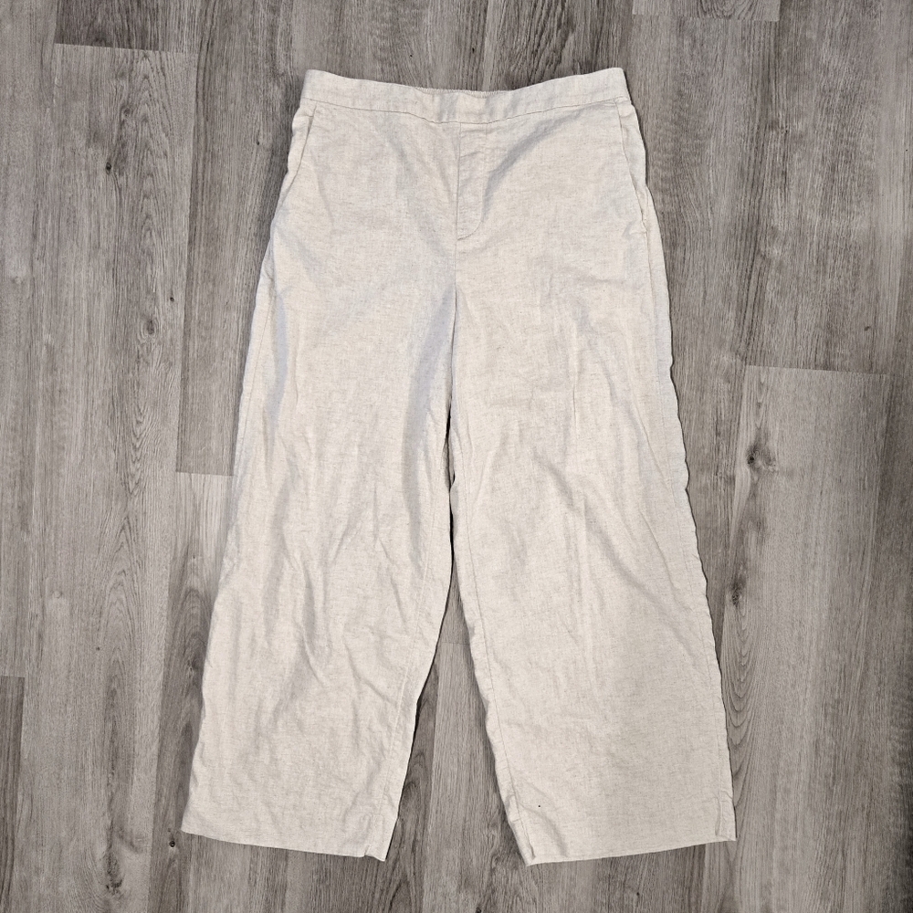 BANANA REPUBLIC High Rise Hayden Wide Leg Linen Blend Pants - Picture 1 of 9